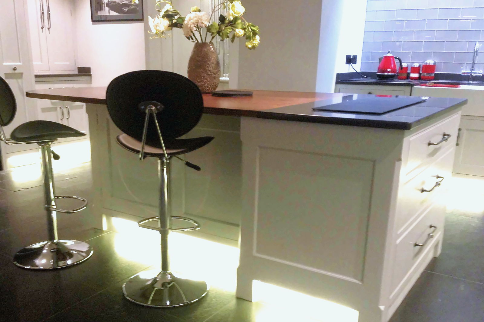 A finished bespoke kitchen, illustrating what goes into it