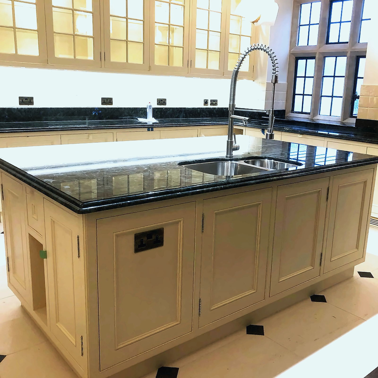 Cabinetry detail from the Country House Kitchen project in Essex