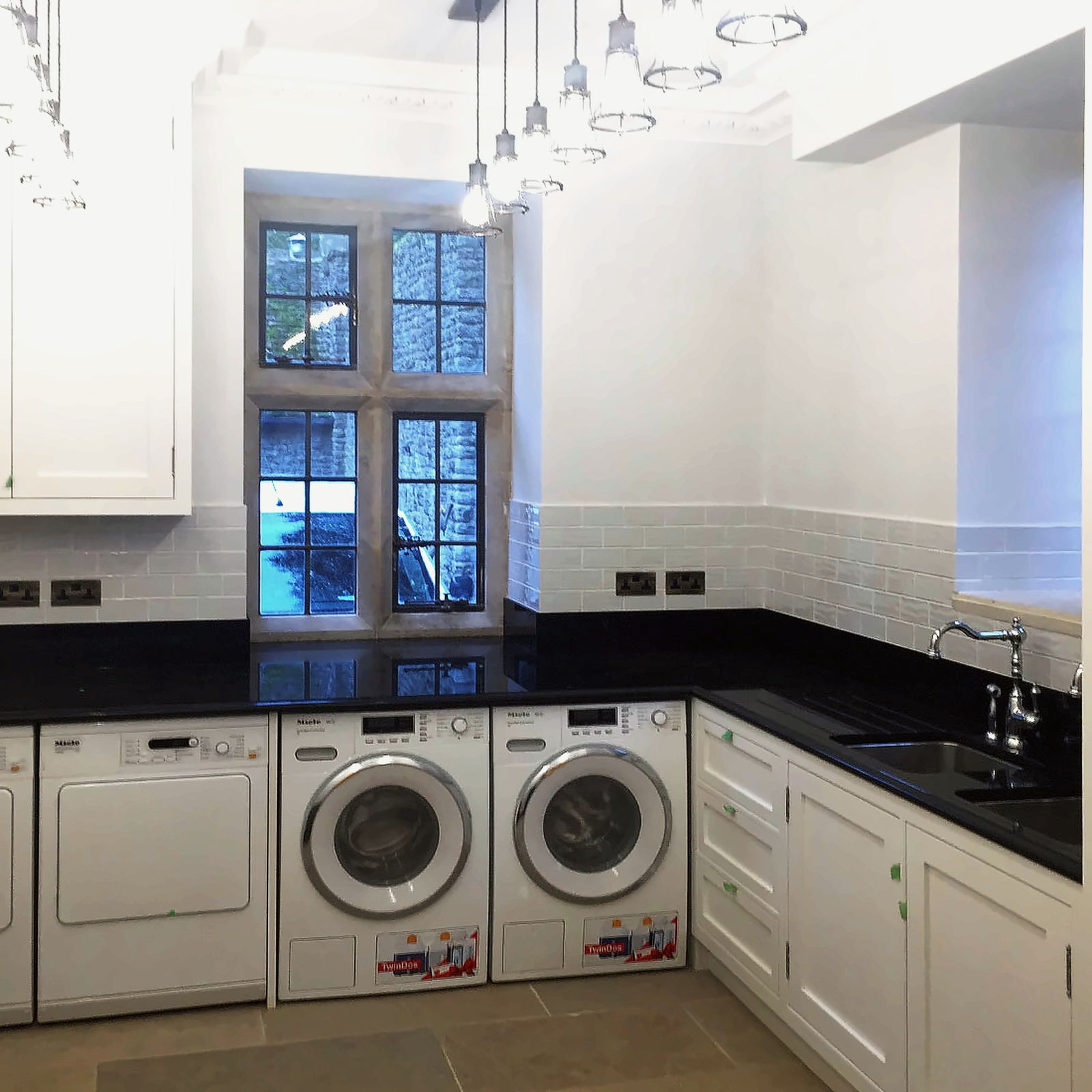 Ironmongery and paint edge, Painted Kitchen and Utility project in Oxfordshire