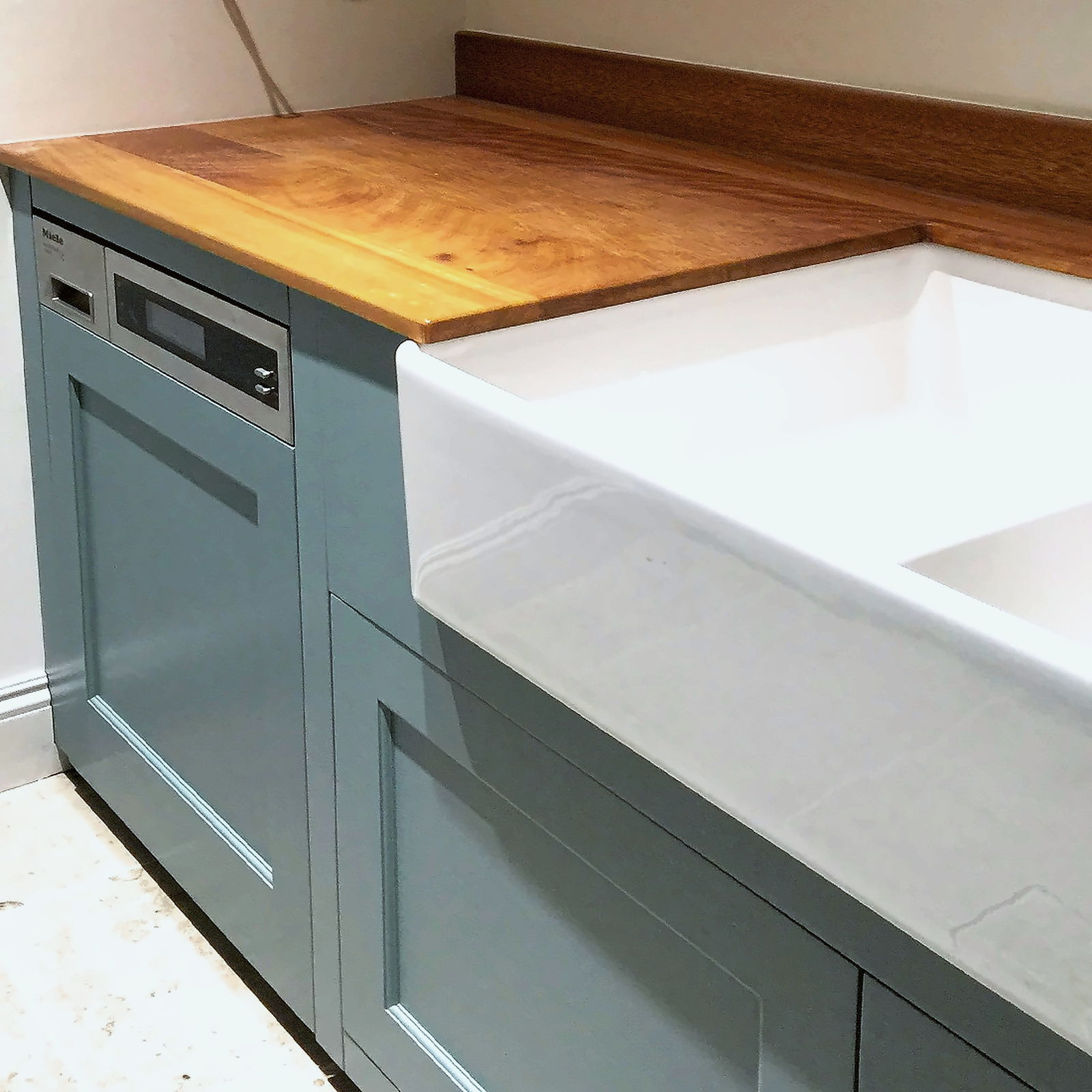 Cabinetry detail from the Queen’s Gate Place Mews kitchen in South Kensington