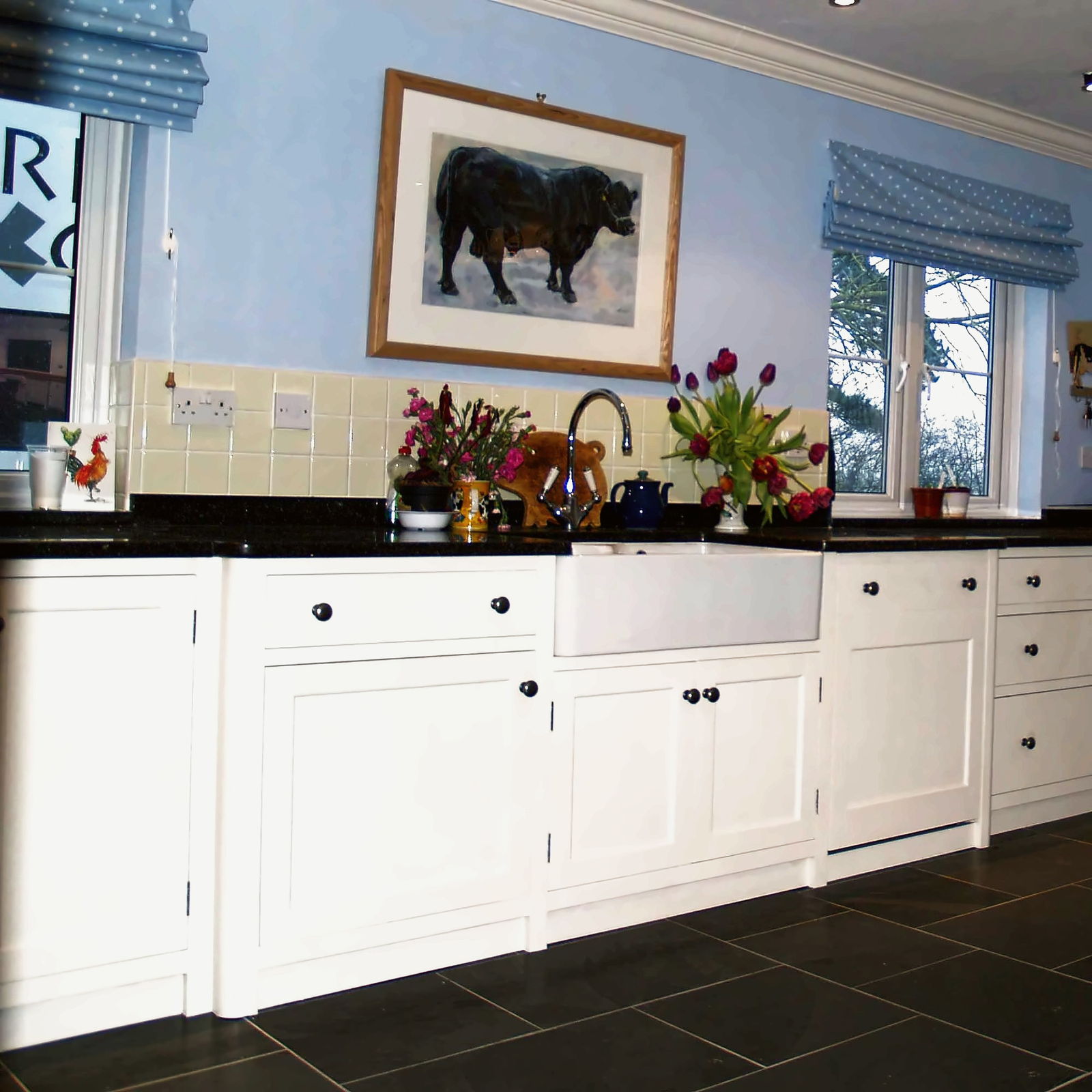 A further view of the completed Farmhouse Kitchen in Suffolk