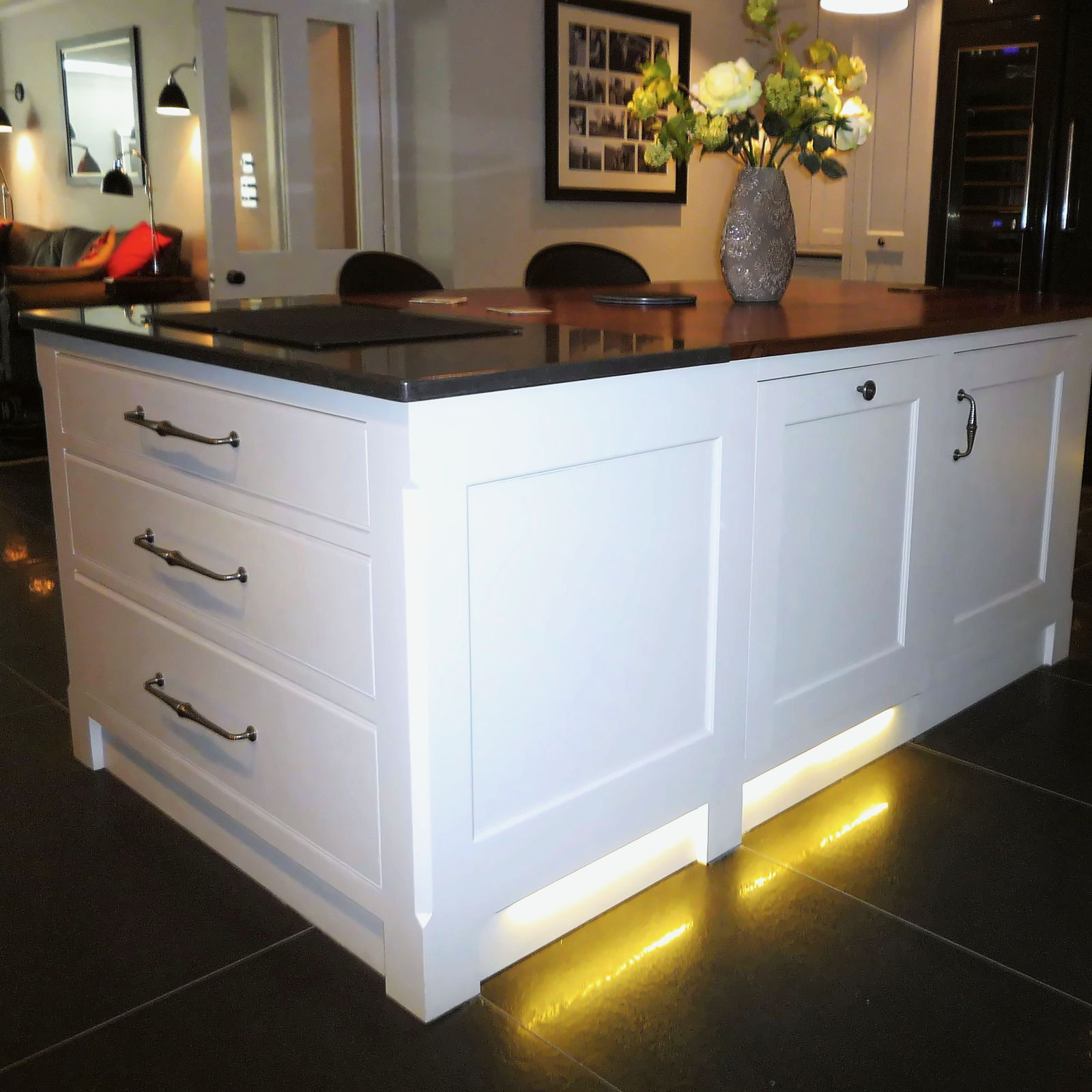 A further view of the completed Catherine Place kitchen in Westminster
