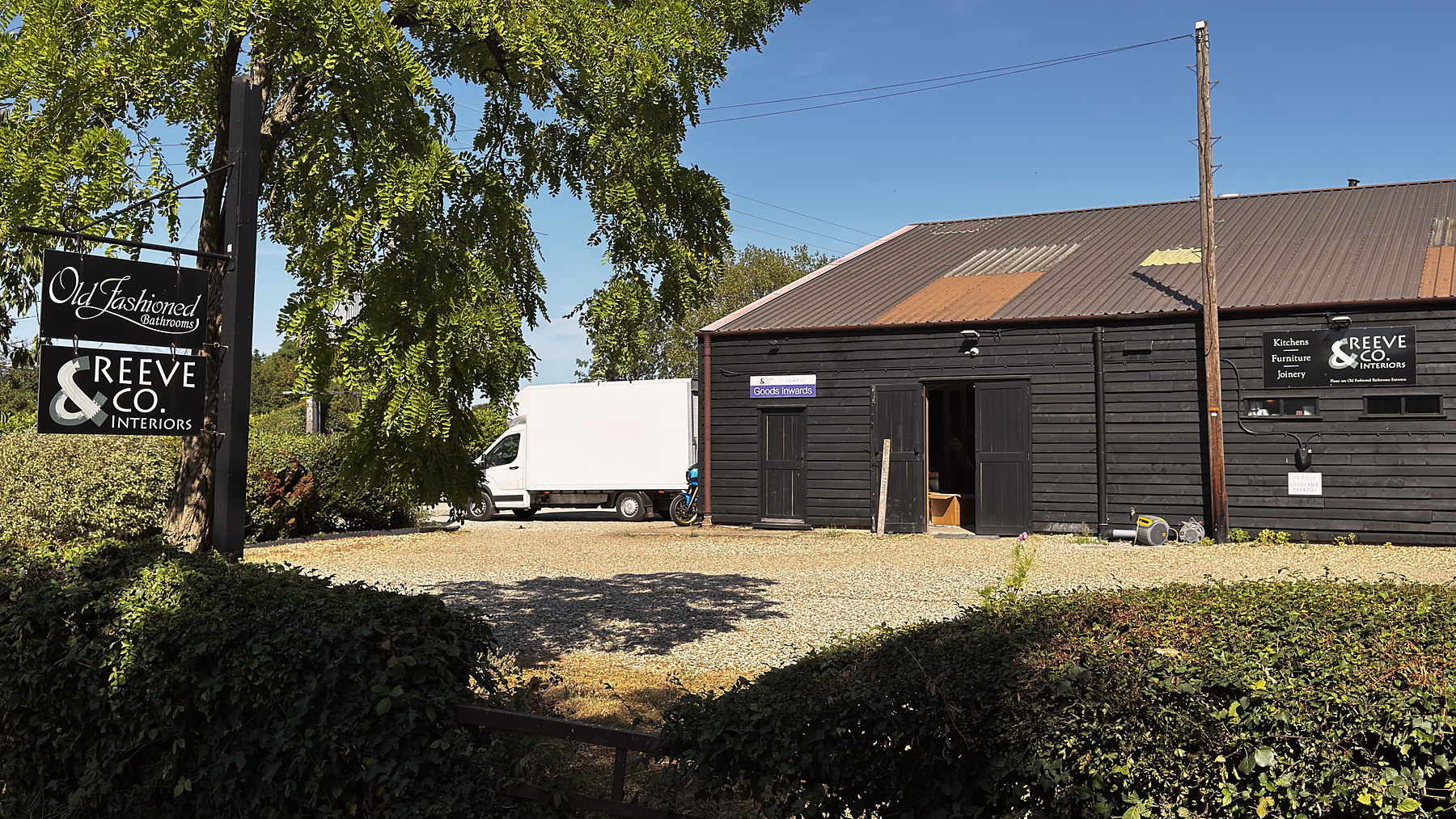 A hand-painted kitchen with a scullery, pantry and utility rooms in an Essex house