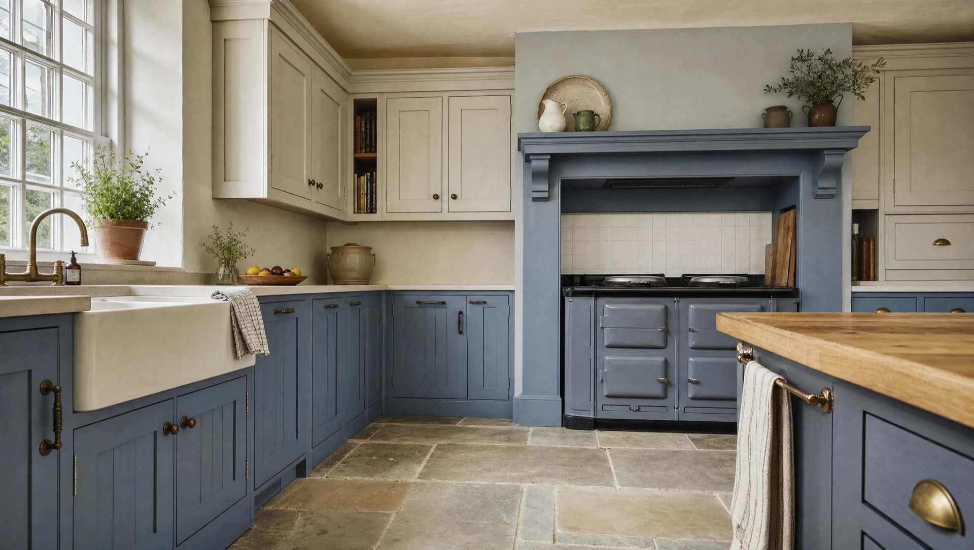 The V-grooved run seen along its length, The Farmhouse range by Square & True