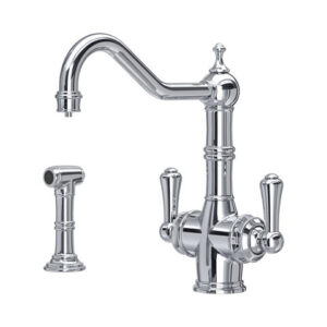 The Provence Collection Sink Mixer with Filtration + Rinse — Chrome