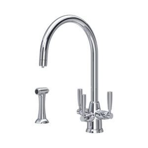 The Langbourn Collection Sink Mixer with Filtration + Rinse — Bronze