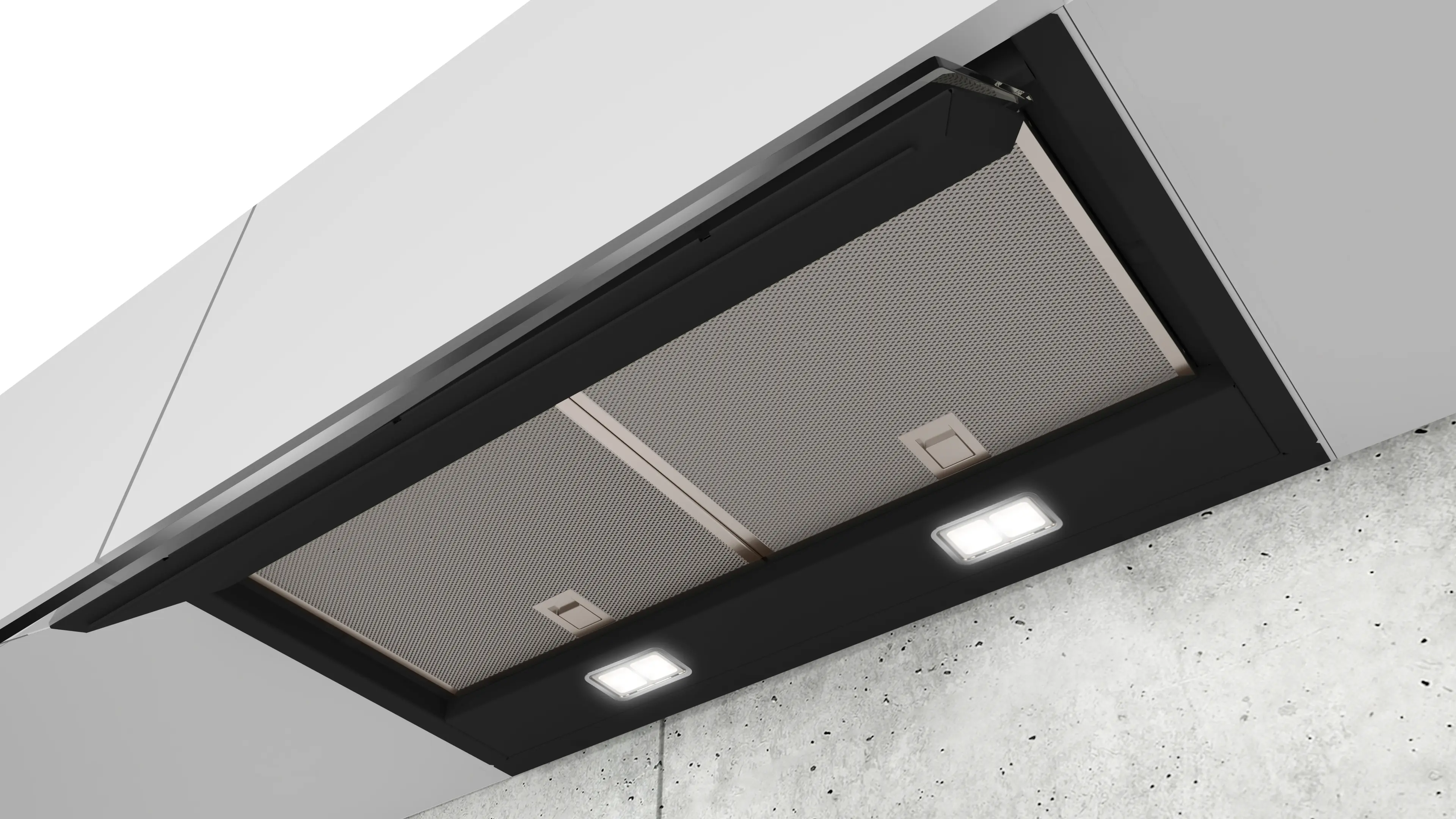 Siemens iQ500 Built in Hood 60cm Clear Glass Black Printed