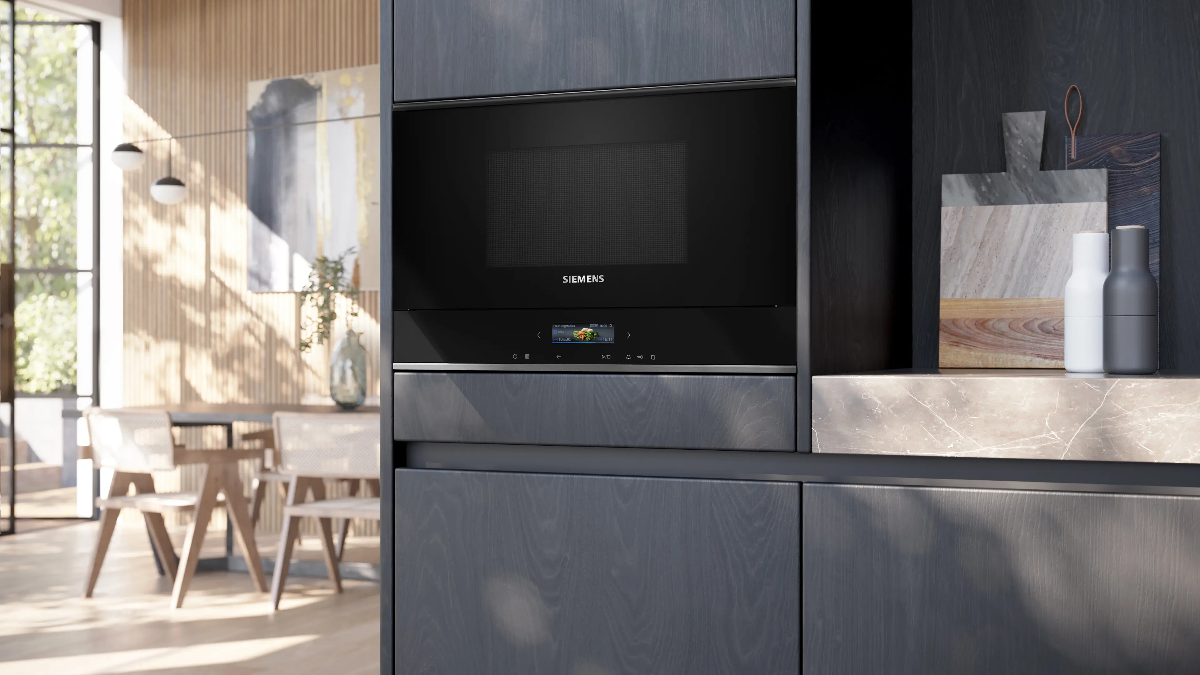 Siemens iQ700 Built in Microwave Oven — Black