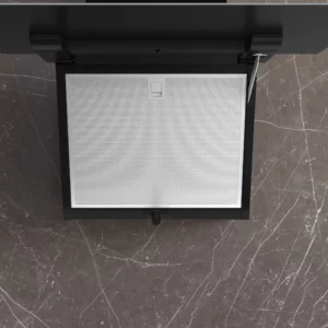 Siemens iQ300 60cm Wall Mounted Cooker Hood Clear Black Glass Printed