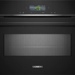 Siemens iQ700 Built in 45cm Compact Oven with Mw — Black (CM724G1B1B)