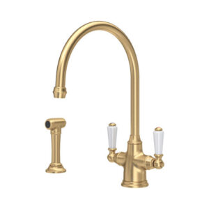 The Phoenician Collection Monobloc Sink Mixer + Rinse — Nickel