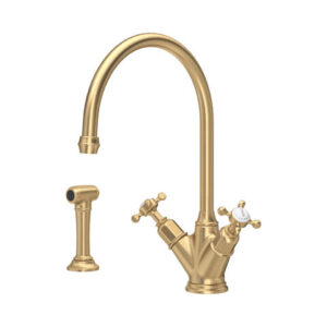 The Phoenician Collection Monobloc Sink Mixer + Rinse — Chrome