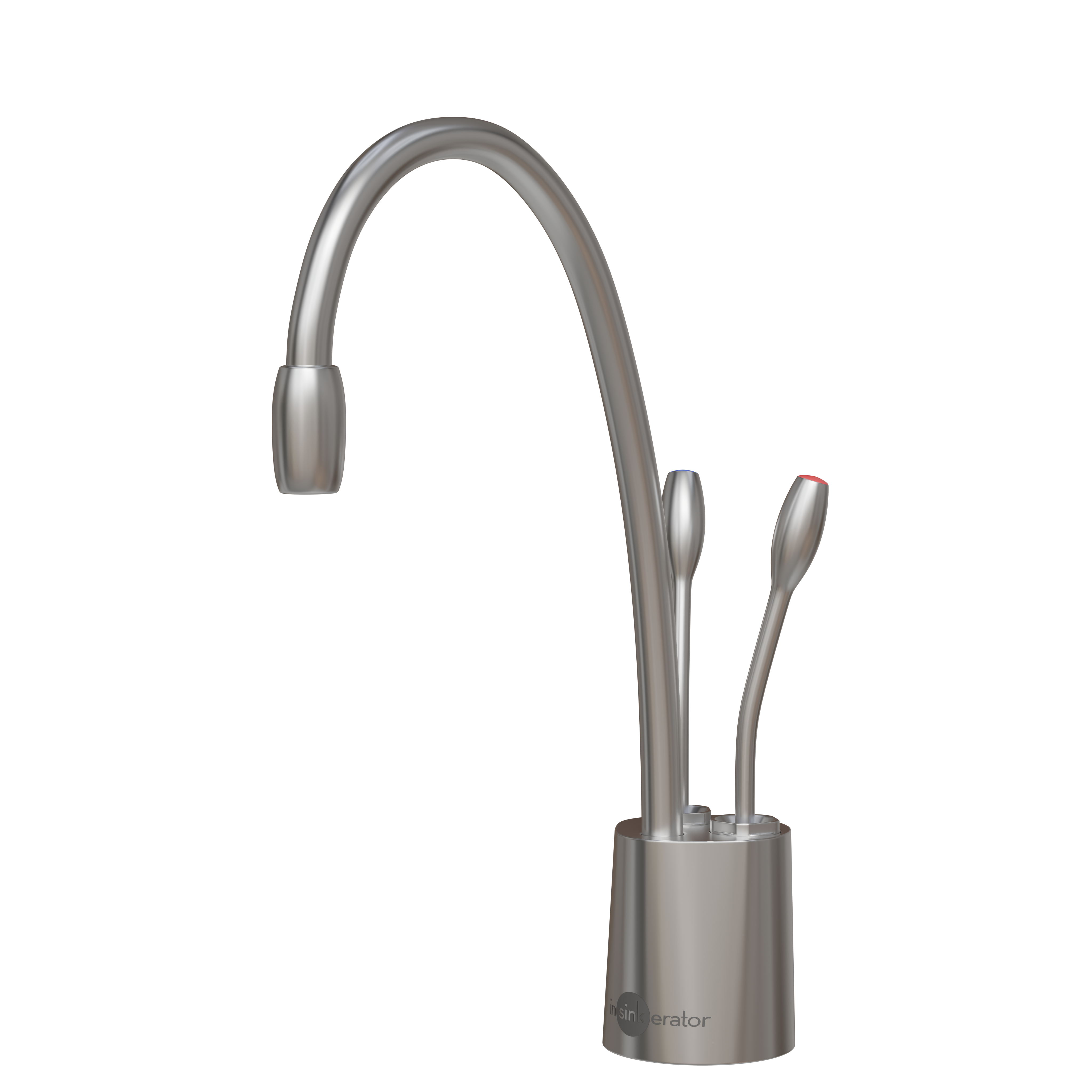 InSinkErator HC1100 Filtered Ambient and Steaming Hot Water Side Tap, Brushed Steel 44318B