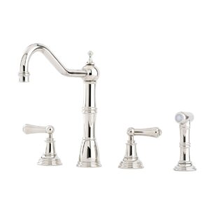 The Provence Collection 3 Hole Mixer + Rinse — Nickel