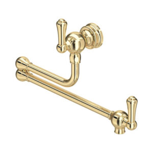 The Etruscan Collection Pot Filler with Lever handles — Gold