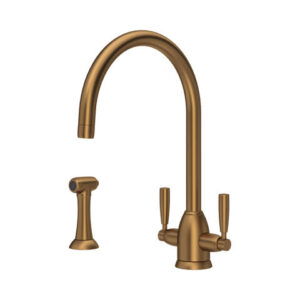 The Langbourn Collection Monobloc Sink Mixer + Rinse — Nickel