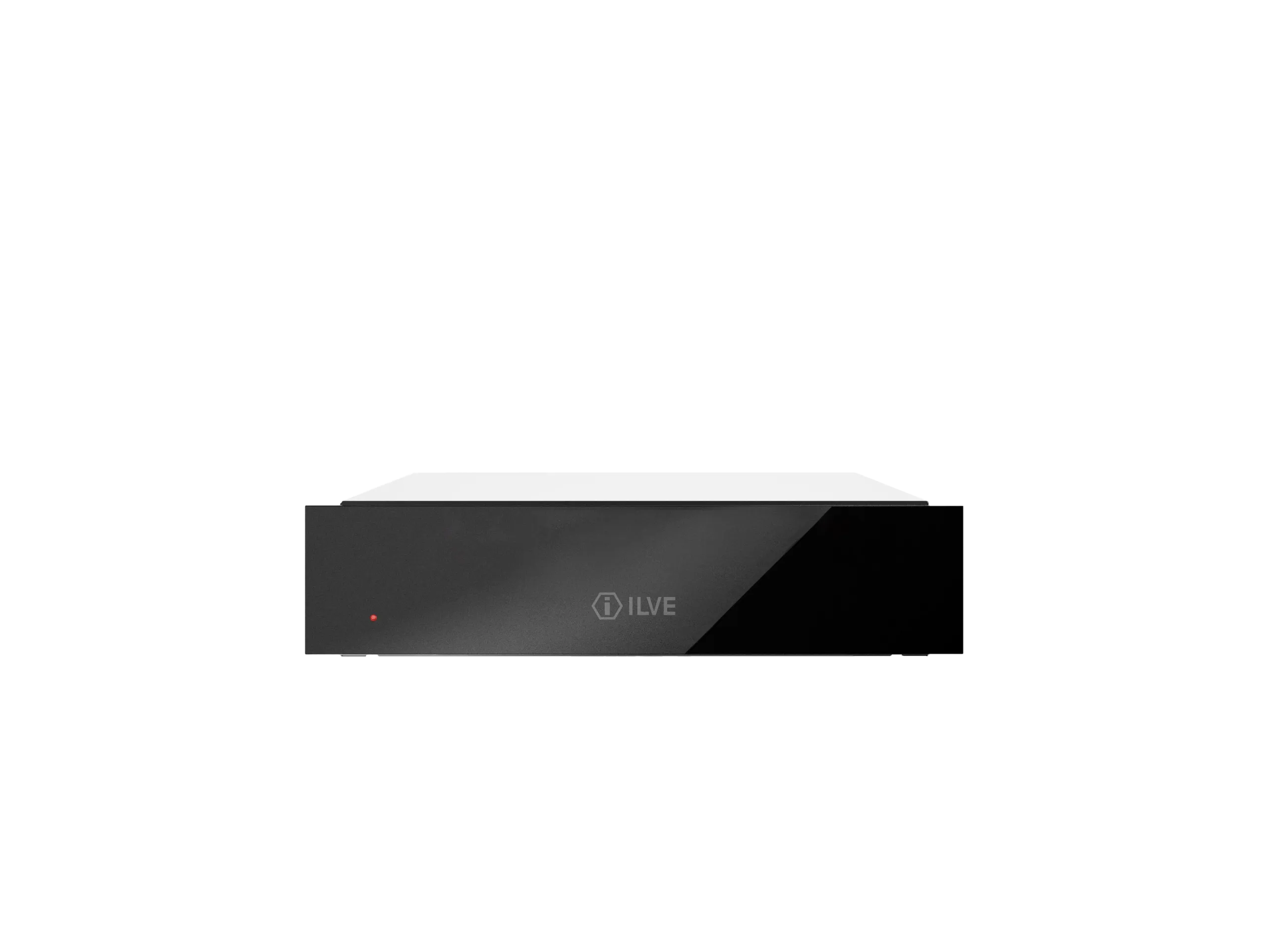 ILVE Nero 60cm Black Glass Built-in Warming Drawer 615GWDPP