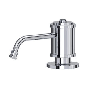 The Armstrong Collection Deck Mounted Soap Dispenser — Aged / satin brass
