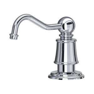 The Provence Collection Deck Mounted Soap Dispenser — Aged / satin brass
