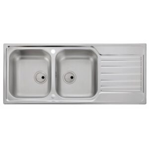 Abode Connekt 2.0 Double Bowl with Drainer Inset