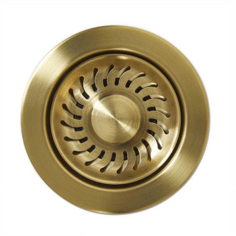 Abode Basket Strainer Waste in Brushed Brass 90mm