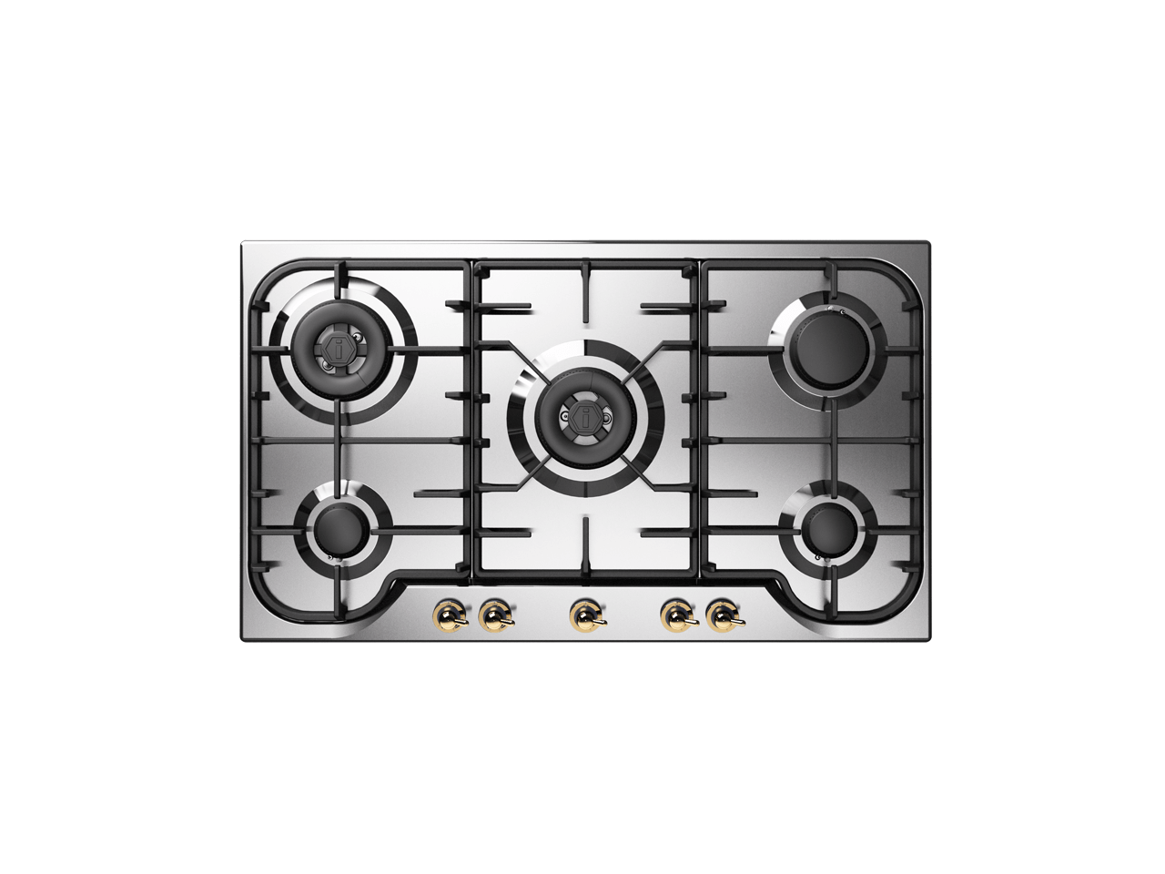 ILVE Nostalgie 90cm Enamelled Steel Gas Hob, 5 Burners HCB90CCN