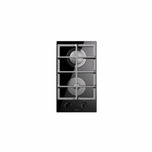 ILVE Professional Plus 30cm Tempered Glass Gas Hob, 2 Burners, Black HCG30K/BK