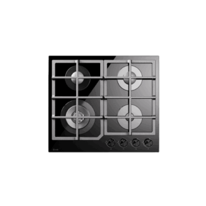 ILVE Professional Plus 60cm Tempered Glass Gas Hob, 4 Burners, Black HCG60CK/BK