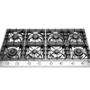 ILVE Professional Plus 120cm Freestanding Gas Hob, 8 Burners, Dual, Stainless Steel HCP12658D/SS