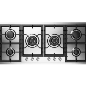 ILVE Professional Plus 120cm Stainless Steel Flush Gas Hob, 6 Burners, Dual HCPT125DD