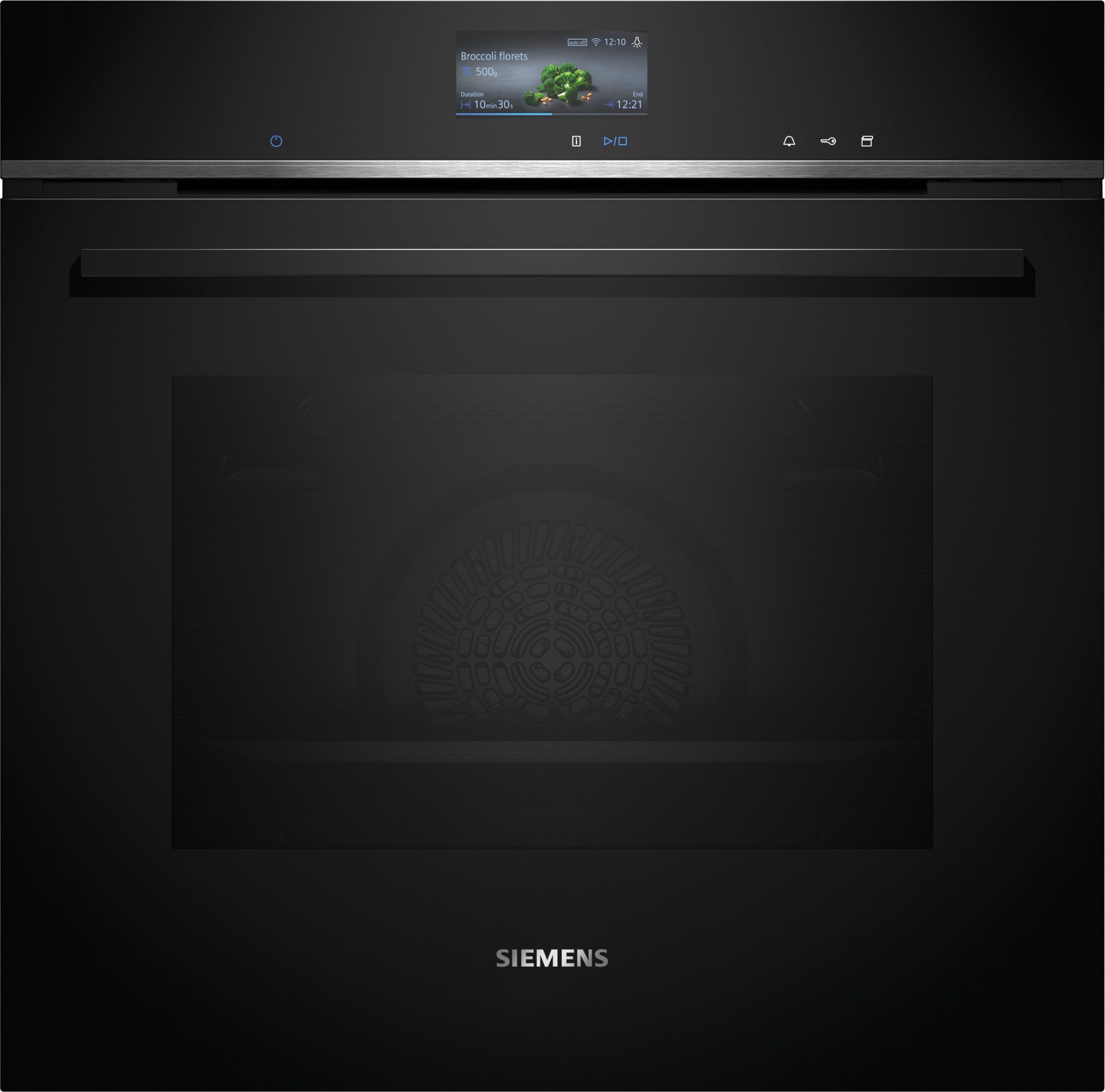 Siemens iQ700 Built in Pyrolytic Oven with Steam — Black