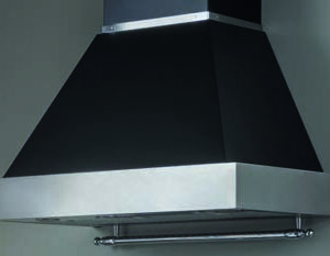 Bertazzoni Heritage Series 100cm Wall Mount Chimney Hood — Black
