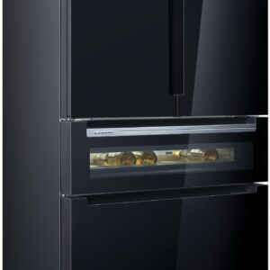 Siemens iQ700 Freestanding Multi Door Fridge Freezer — Black