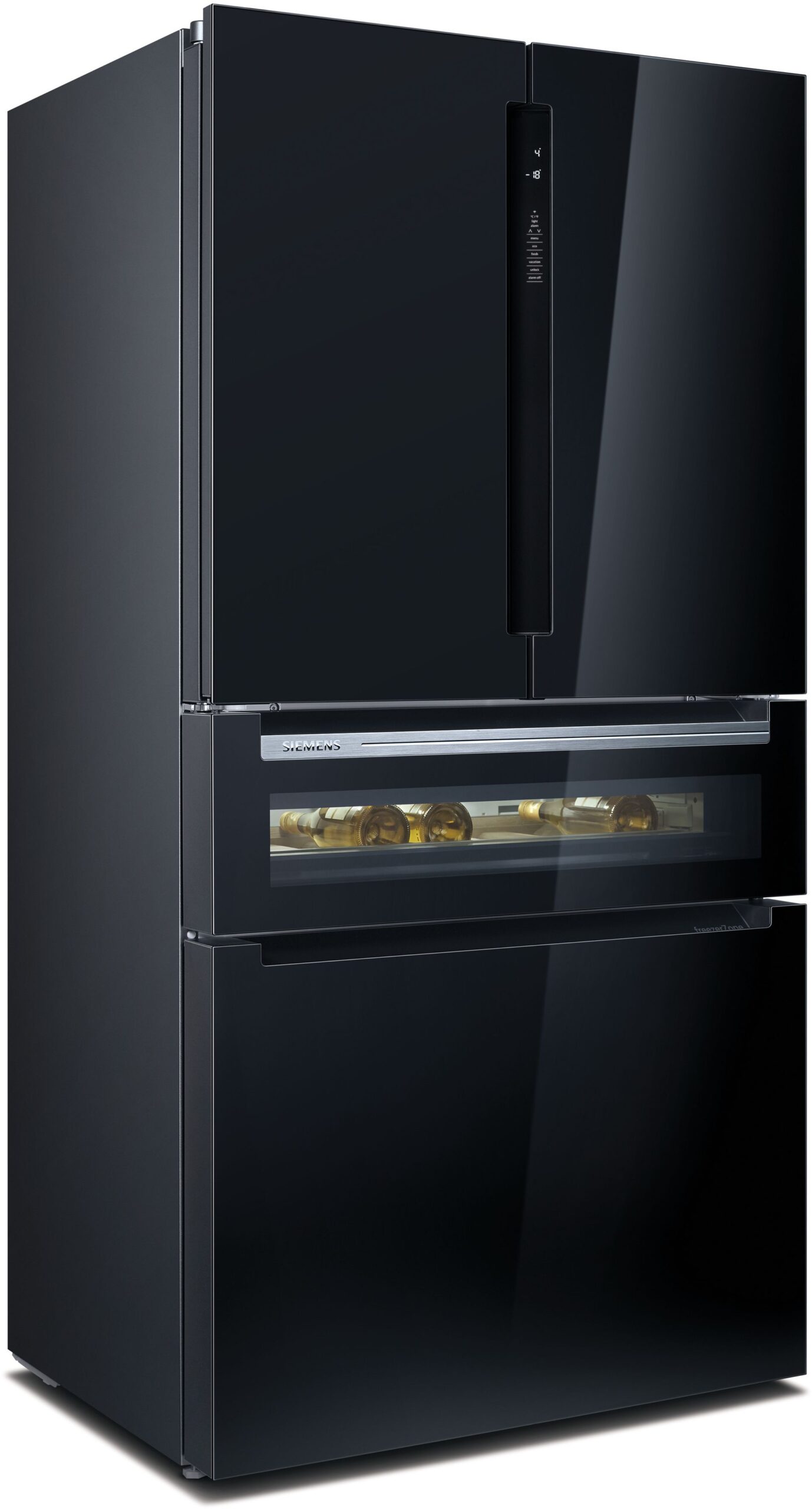 Siemens iQ700 Freestanding Multi Door Fridge Freezer — Black