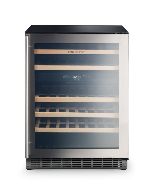 Rangemaster 60cm Dual Zone Wine Cabinet — S/S