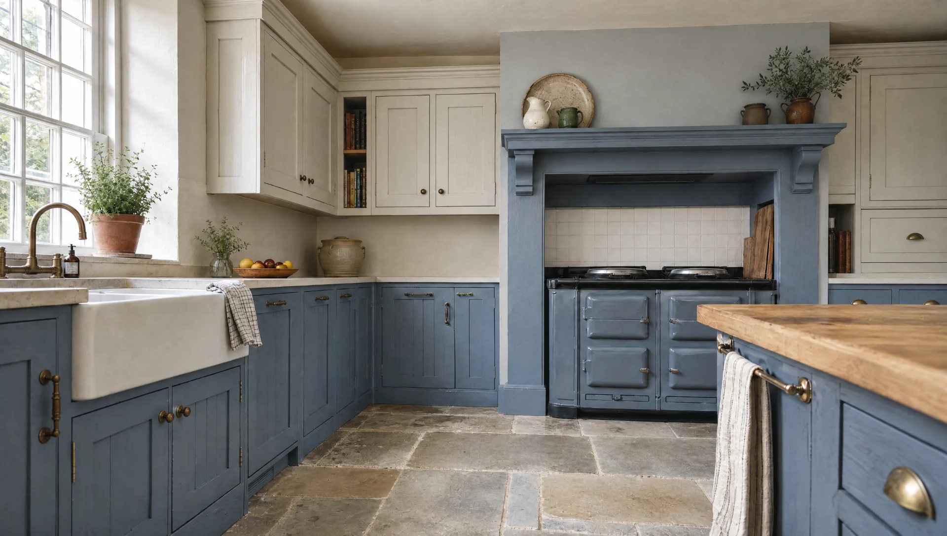 The V-grooved run seen along its length, The Farmhouse range by Square & True