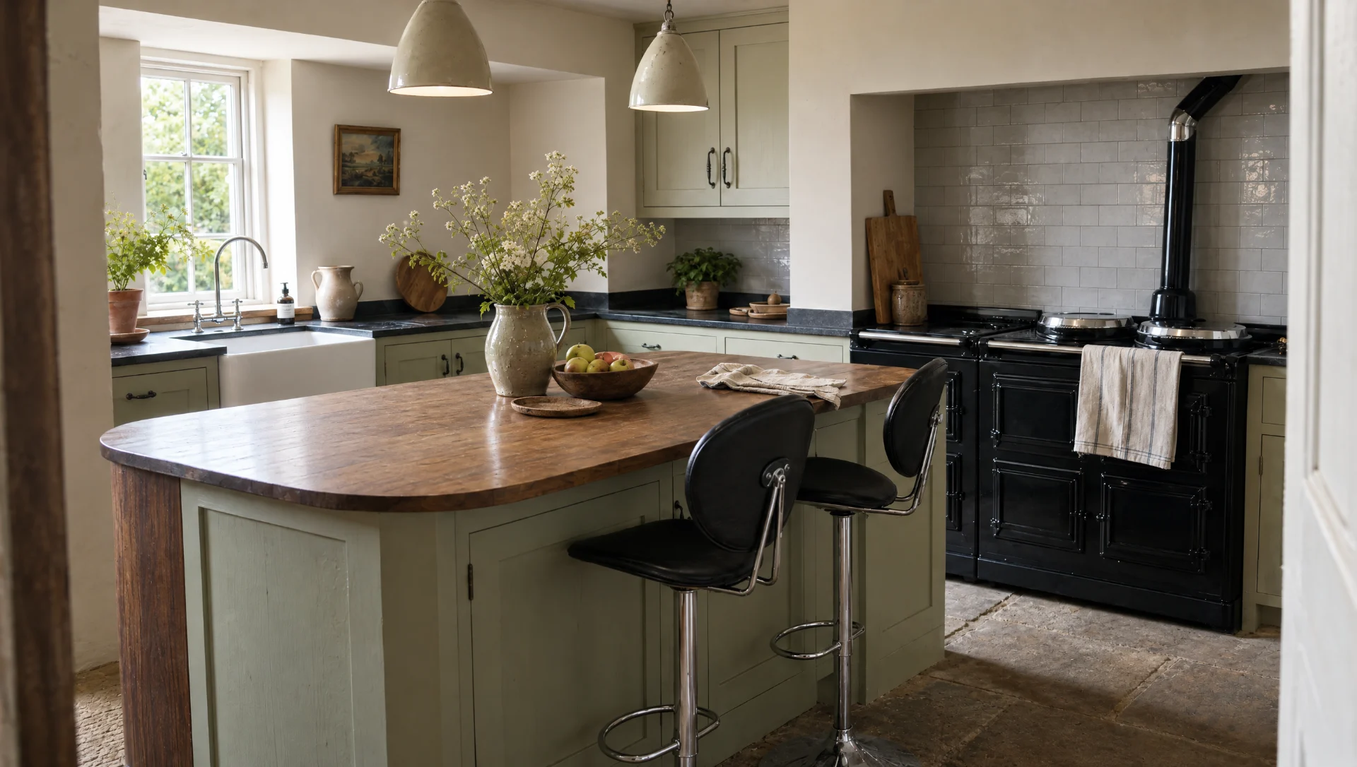 The Suffolk — hand-painted in-frame English kitchen, made in Suffolk by Square & True